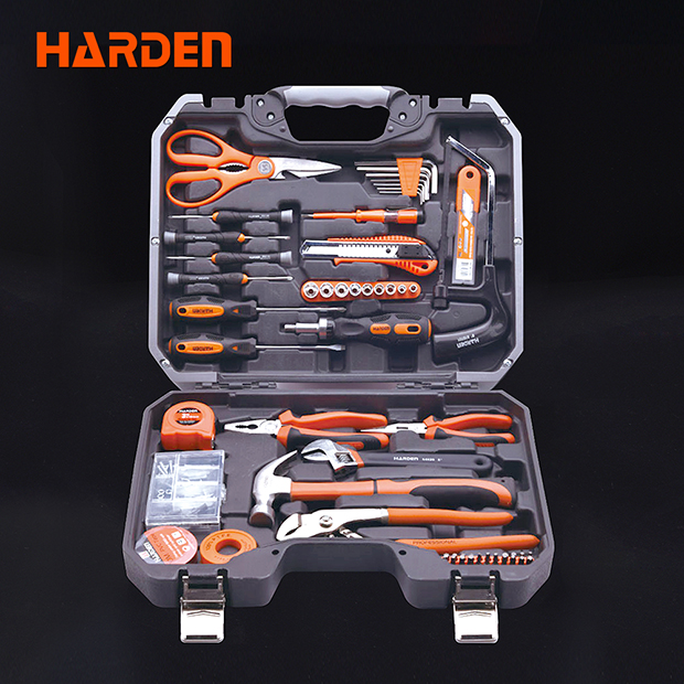 Set Herramientas Manuales y Dados de 1/2, 3/8, 1/4 132 Pzs Harden 510822