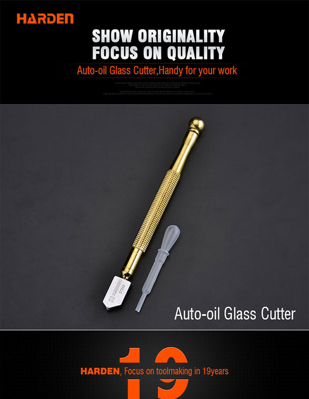 Professional Glass Cutting Tool Auto Oil Glass Cutter With Aluminum Alloy  Handle