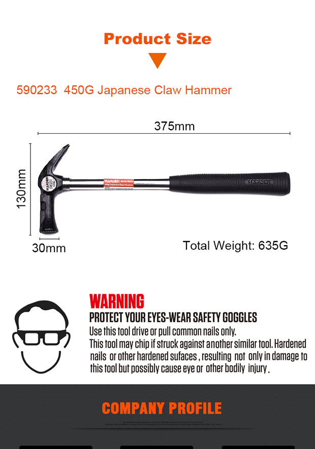 Japanese claw store hammer