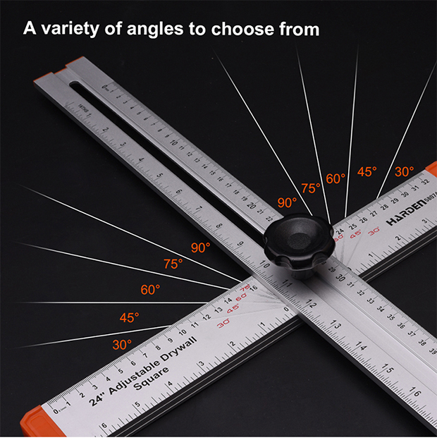 24＂ Adjustable T-shaped Square Ruler_Shanghai Harden Tools Co., Ltd.